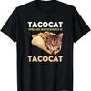 Lustiges Süßes Tacocat Taco Katze Rückwärts gelesen Ist T-Shirt