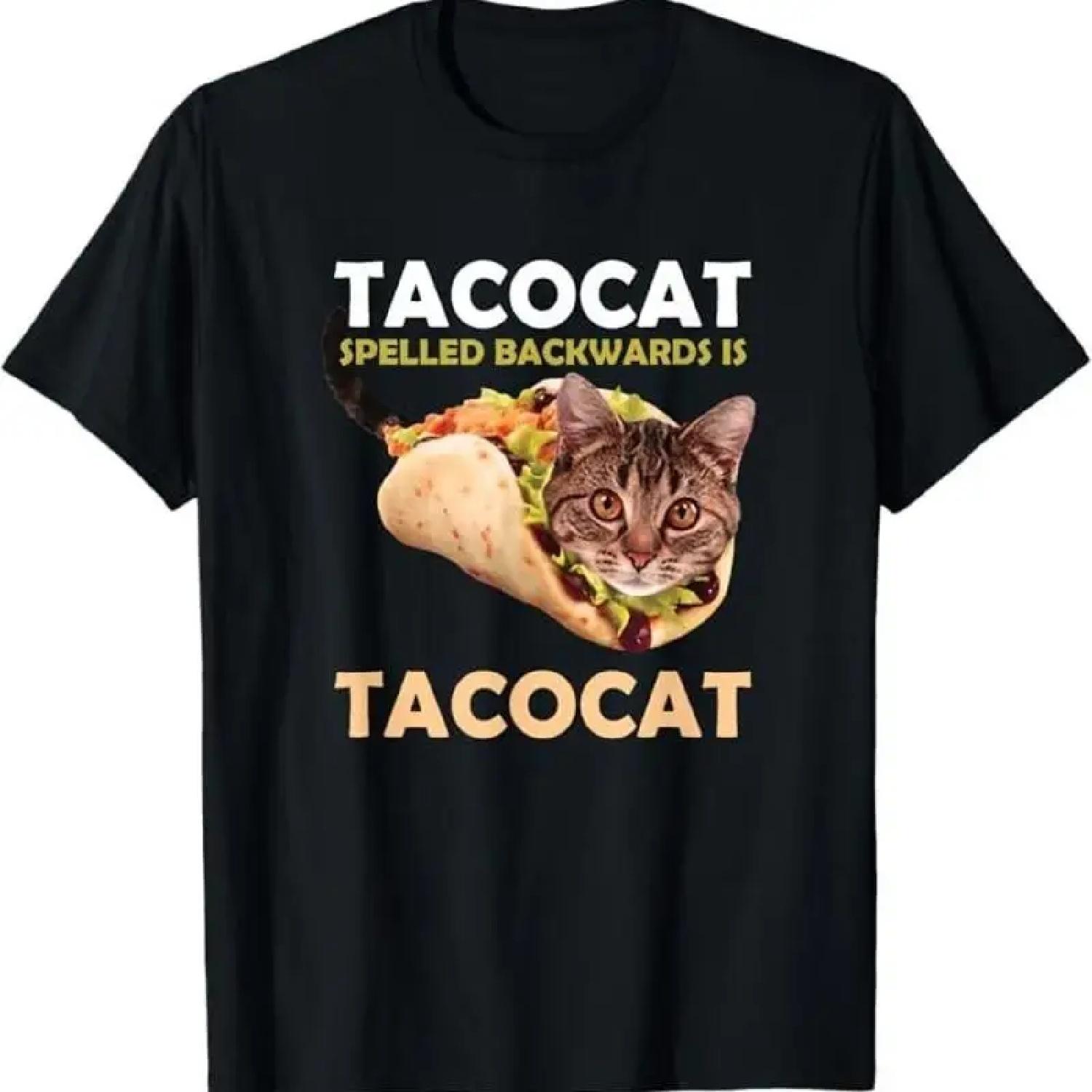 Funny Cute Tacocat Taco Cat Spelled Backward Is T Shirt S