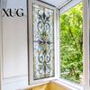 Waterproof Window Decal Privacy Film Vintage Stained Glass Style Static Cling Reusable Decorative Sticker for Cabinet Bathroom Kitchen Door