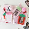 Cute Transparent Keychain Card Holder 3-Inch Strawberry Photocard Holder Idol Photo Card Protector Acrylic Photo Card Case Girls