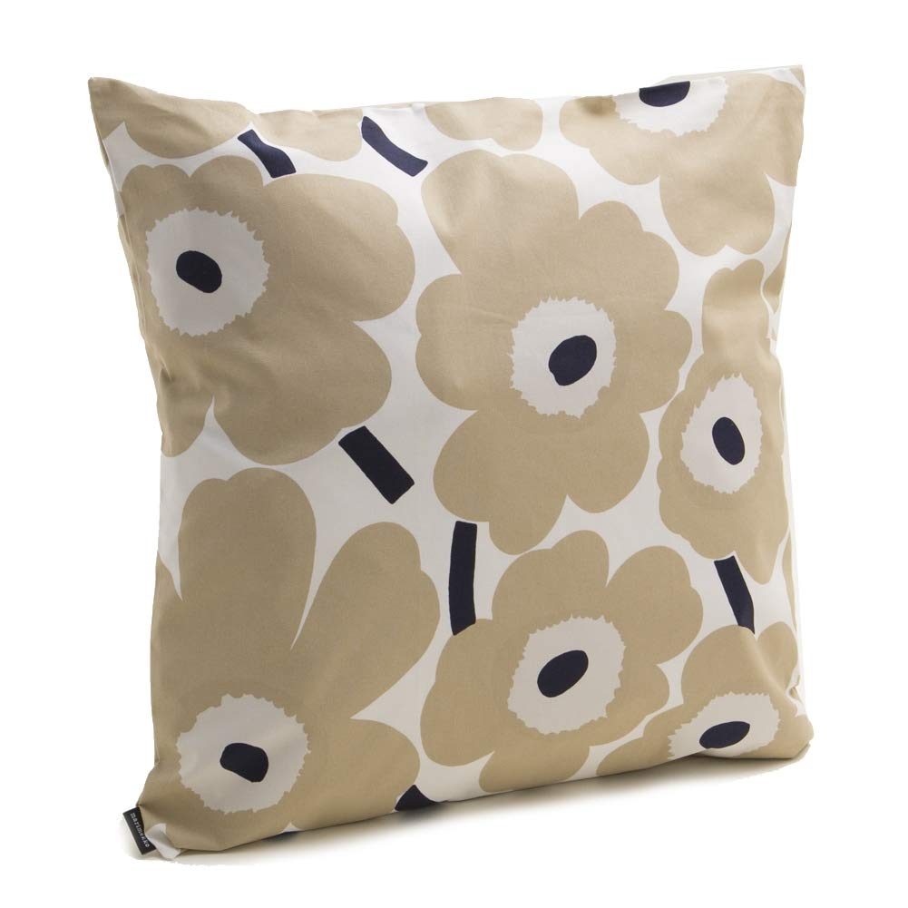 Наволочка Marimekko 50x50 см Unikko Кремово-белый Бежевый и Темно-синий 069251 185 Параллельный импорт 6890₽