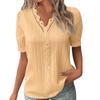 Fashionable Ladies Summer Hollow Short-sleeved Tops
