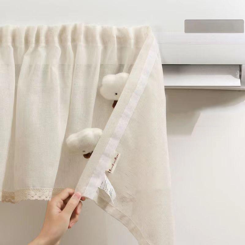 Anti-Direct Blowing Air Conditioning Windshield Set Dust Cover Cute Wind Guide Curtain No Punching Retractable