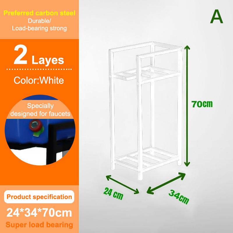 Floor Standing Water Dispenser Stand  2/3 Tier Water Bottle Jug Holder Heavy Duty Water Cooler Jug Storage Rack