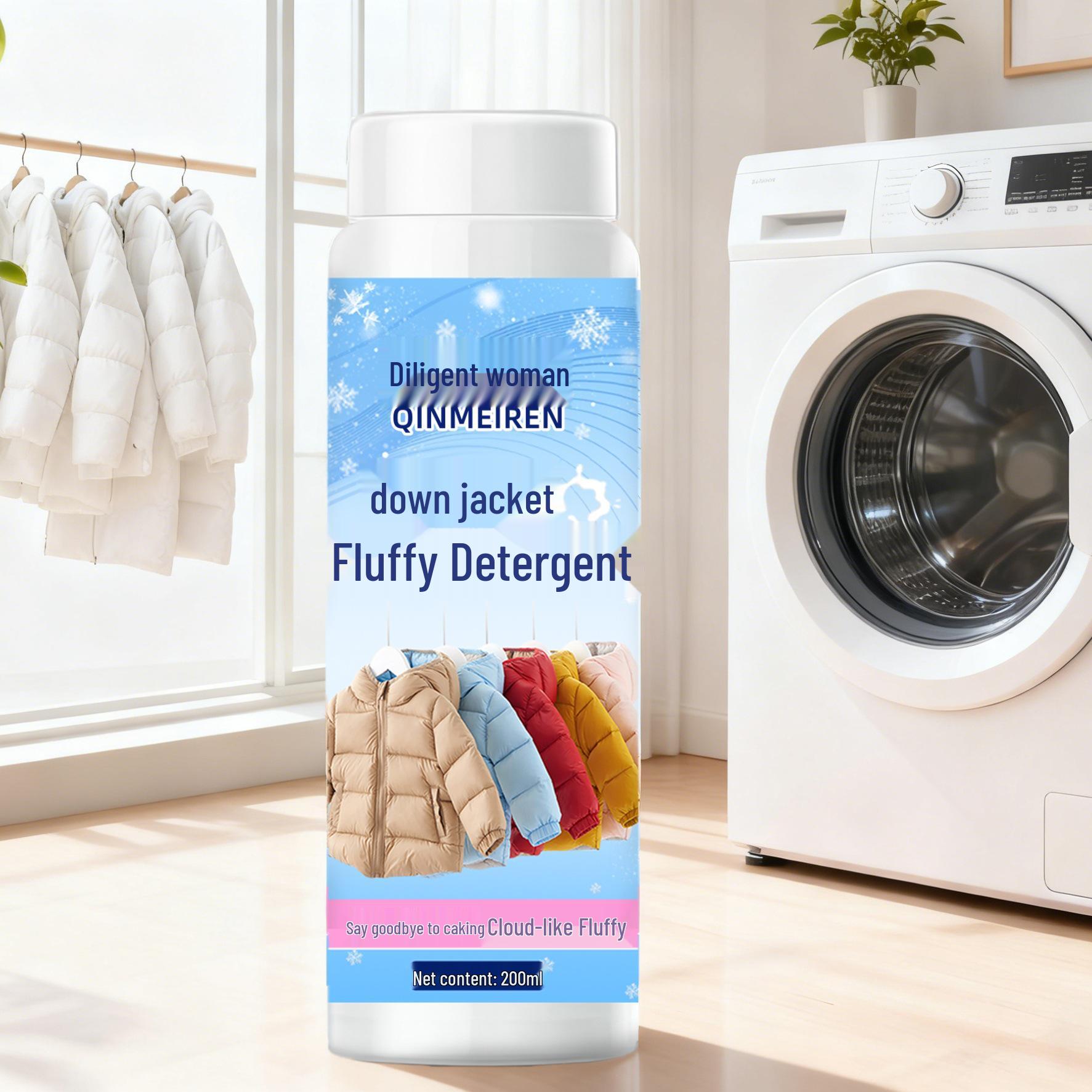 Стирка пуховика с защитой от усадки: Пушистый стиральный порошок и кондиционер