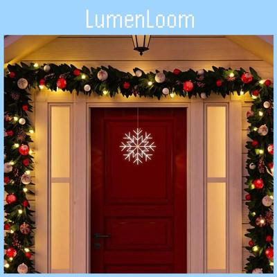 Led Snowflake Window Fairy Light Up Home Party Xmas Christmas Star Decoration
