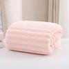 Coral Fleece Towel Bath Towel Set Candy Strip Fleece Women's Household Water Absorption Adult Children Face Towel Bath Towel