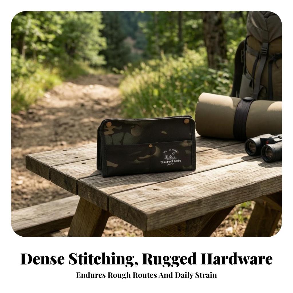 Tissue Storage Pouch with Pockets Compact Organizer Tough for Travel, Travelers