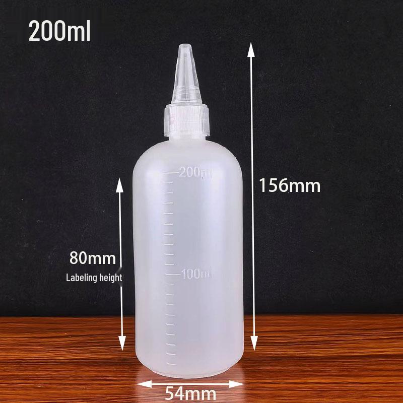30/50/100ml HDPE Semi-transparent Graduated Squeeze Bottle with Scale for Ink, Glue, or Droppers