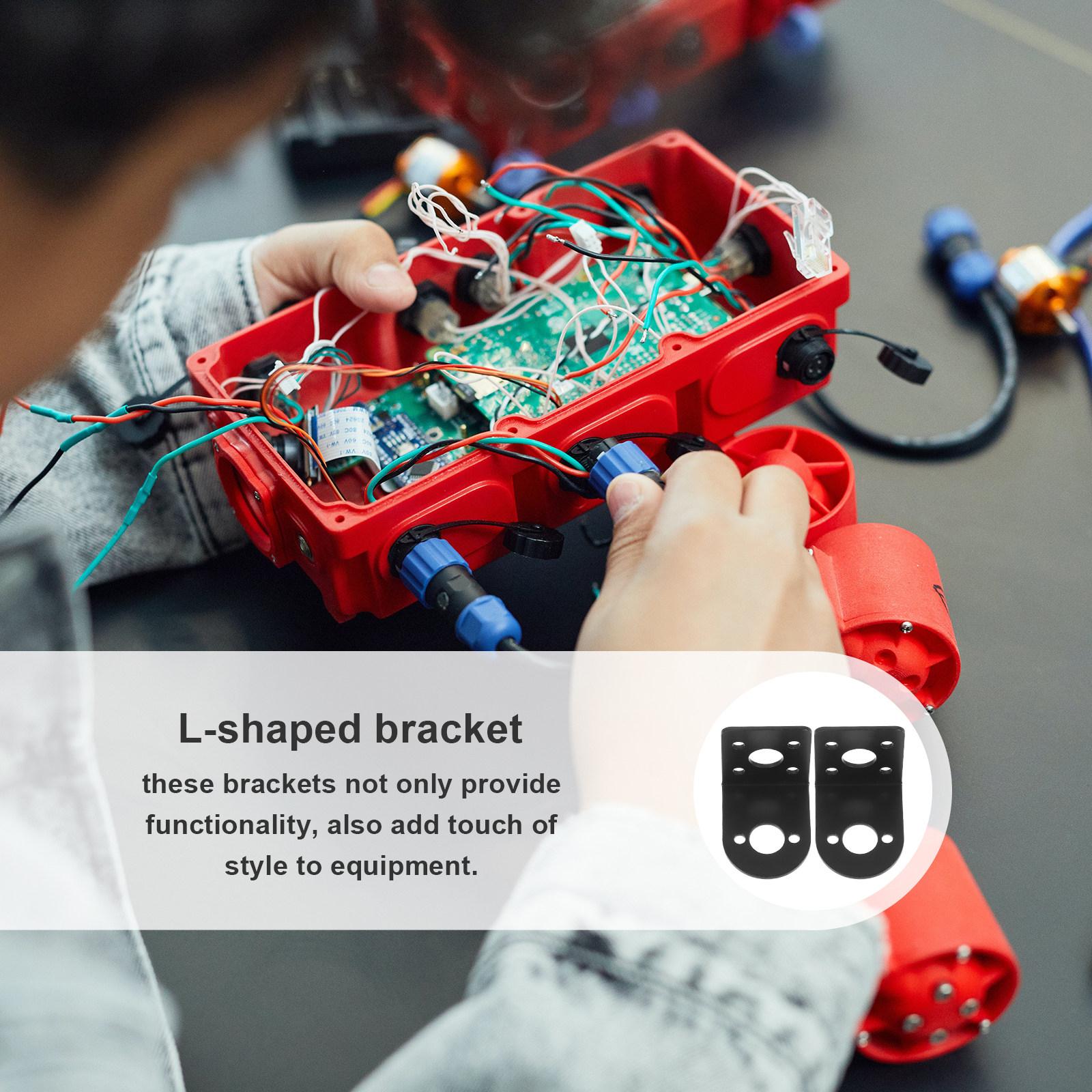 

2Pcs Motor Mounting Holder L Shape Bracket for Dc Gear Motor Heavy Duty Metal Bracket Corrosion Resistant Industrial Equipment other