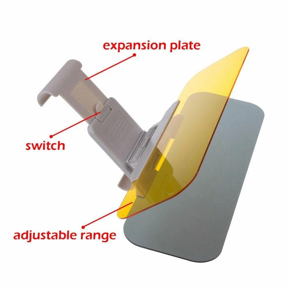Clip-on Car Auto Sun Visor 2 In 1 Polarized Sunshade Plate Car Windshield Extender  Car Accessories