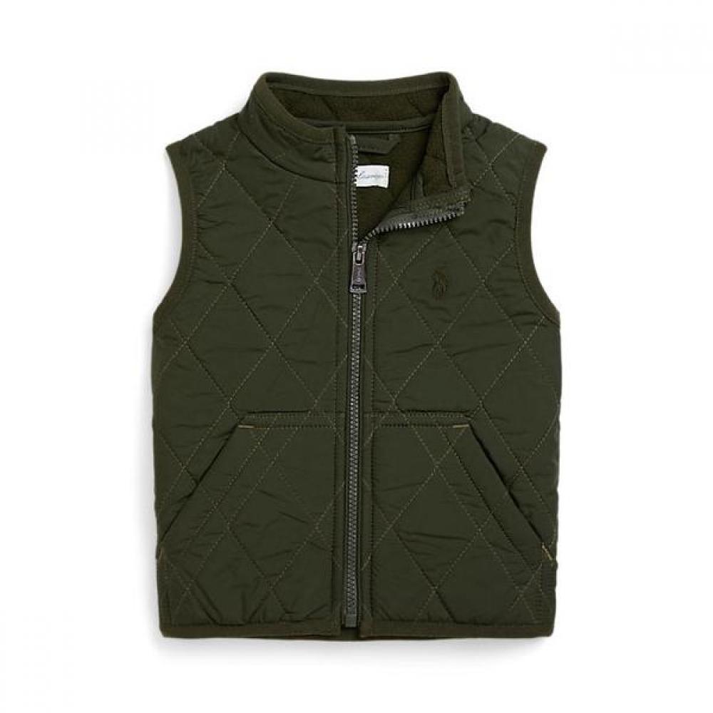 

Ralph Lauren Baby Boys Fleece Line Quilted Vest Cwpootwin220029301 24M