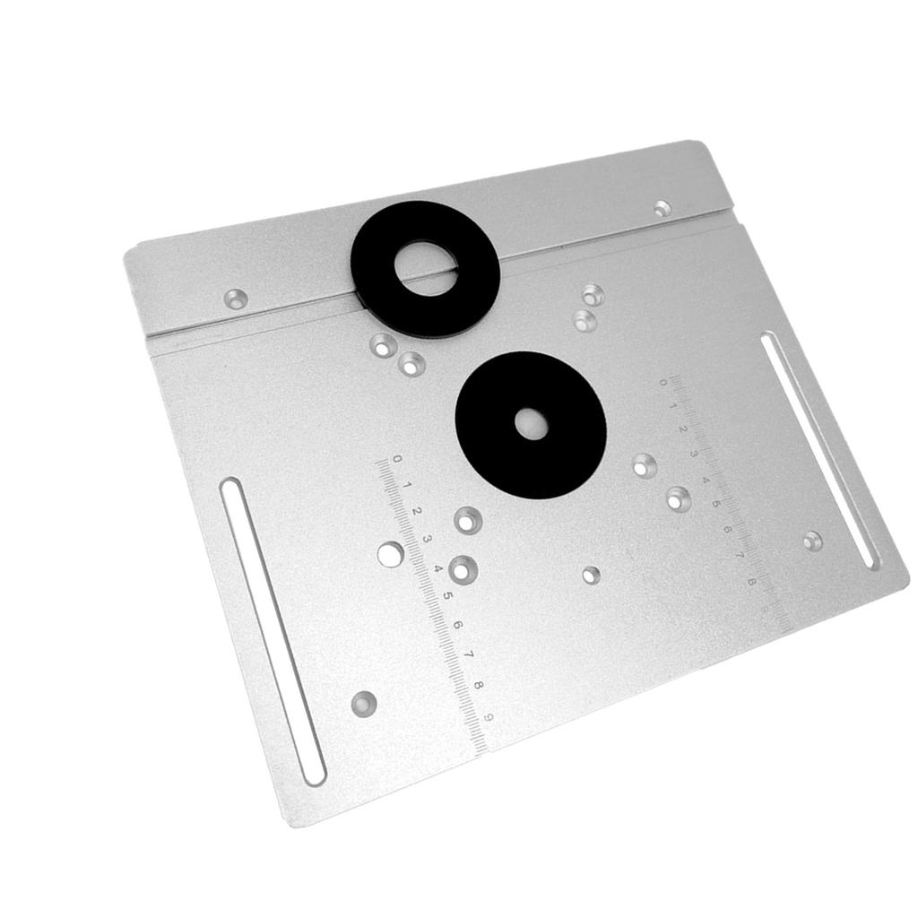 Placă Inserție Masă Router 2 în 1 Aluminiu Aliaj Masă Placă Rabatabilă pentru Banc de Tâmplărie Frezare