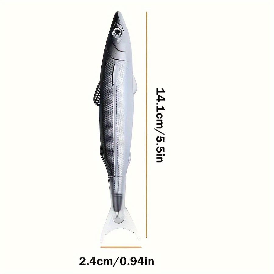 3 Stück 0,5 mm kreativer lustiger Kugelschreiber in Salzfischform Ozean-Serie Kugelschreiber Fischform Stift Geschenk Ozean Fischform Kugelschreiber