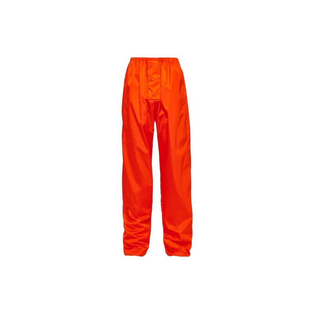 PRADA Casual Pants Men's Orange Moderate Straight Fit Pants SPH231-1WQ8-F0049-S-222