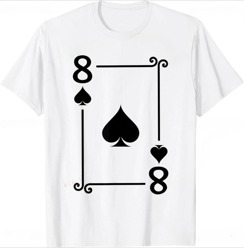 Playing Cards Costume Acekqj1098765432 Diamonds Card Poker Tshirt Unisex Summer Streetwear Tops Camiseta
