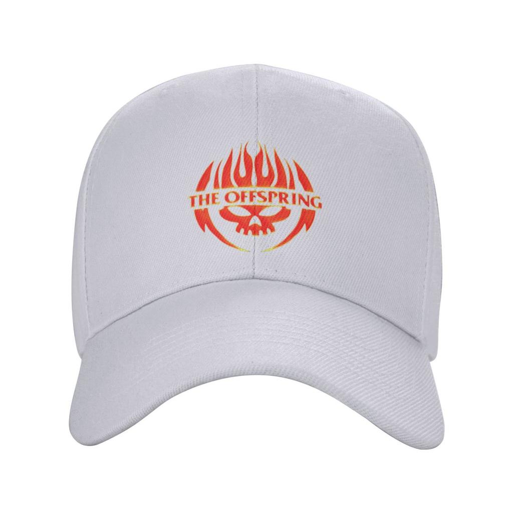 The Offspring Flaming Skull On Circle Logo Baseball Caps Fashion Men Women Hats Casual Cap Streetwear Baseball Hat Casquette