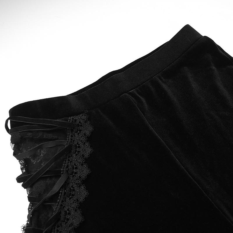 Women's Pants Wide Leg Gothic Sweatpants Punk Korean Style Black Elastic High Waist Trousers Joggers Harajuku Yoga Pant