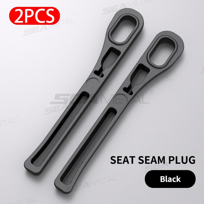 

SEAMETAL Upgraded Car Seat Gap Filler 2Pcs Center Console Side Crevice Filler Strip Elastic Seat Gap Filling Strip Drop Blocker