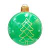 18.9 Inch Giant Inflatable Christmas Ball Outdoor Large PVC Blow Up Ball for Outside Yard Lawn Porch Decoration