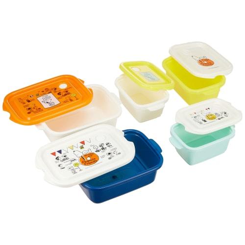 Skater Food Container & Wet Towel Gift Set (2000 yen) Snoopy PEANUTS Made in Japan SET921