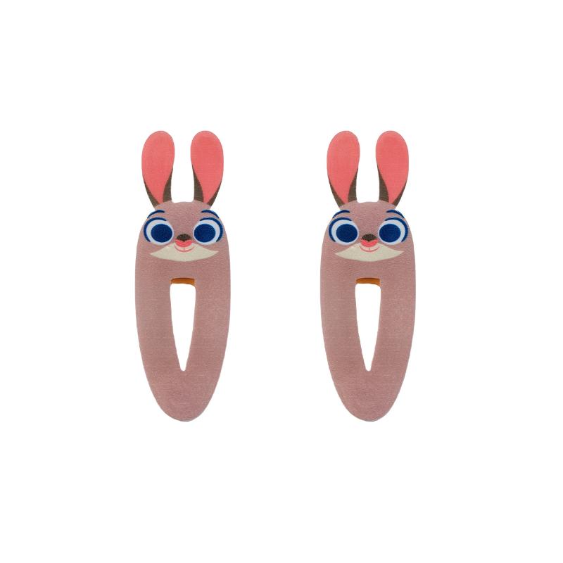 

2Pcs Animation Zootopia Nick And Judy Cartoon Hairpin Cute Fox Rabbit Side Clip Bangs Hair Clip Girl Hair Accessories Gift