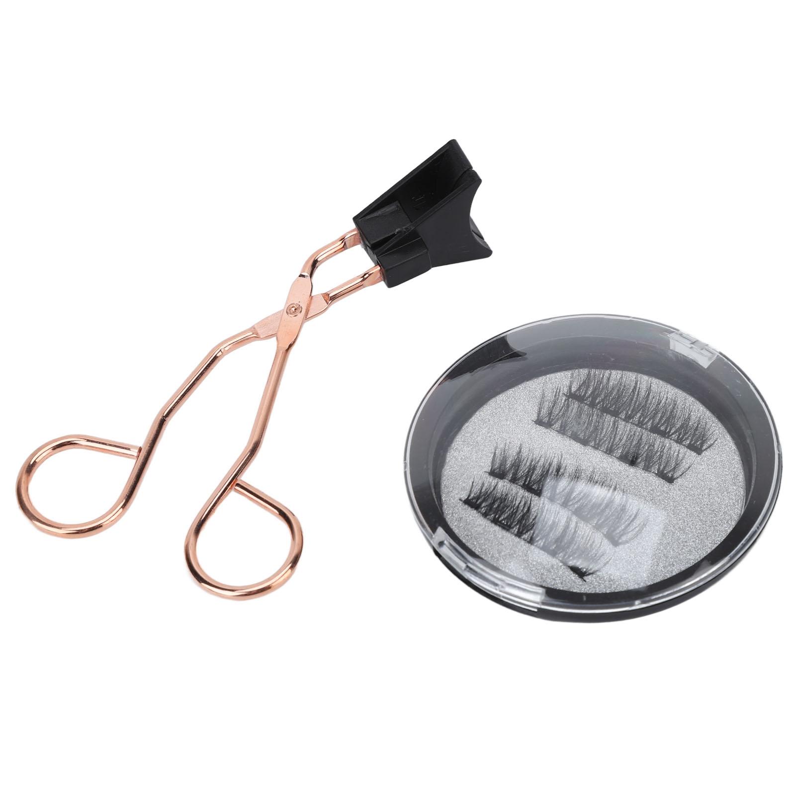 

4 шт. Магнитные ресницы без клея Магнитный зажим для ресниц Ресницы Густые Набор накладных ресниц Двойные магнитные ресницы KS01