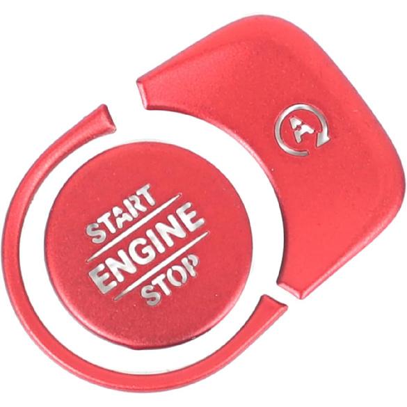 

Engine Start Stop Button Cover Compatible with Mercedes Benz GLE GLS G Class 2020 2021 2022 Alloy Vehicle Key Ignition Switch Knob Protector красный