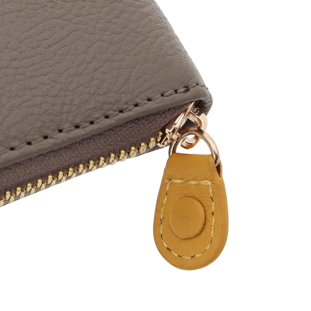 Cowhide Coin Case with Card Storage