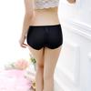 Ice Silk Women's Mid-Low Waist Breathable Solid Color Boxer Shorts - Comfortable Girls' Underwear, Style 2804