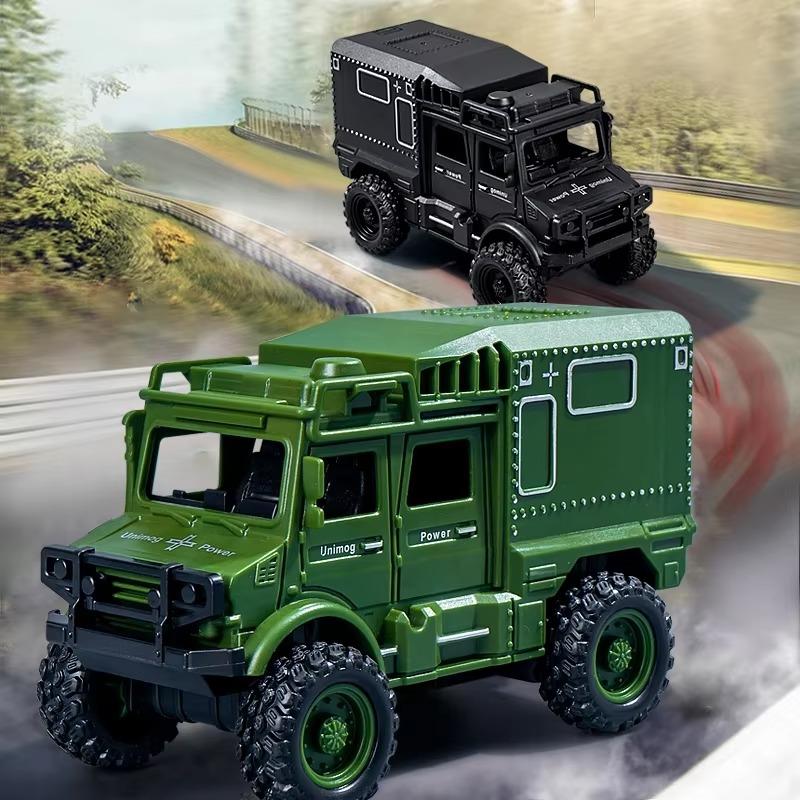 New Design Military Armored Car Model 4WD Off Road  Friction Diecast Vehicle Toys Truck for Kids