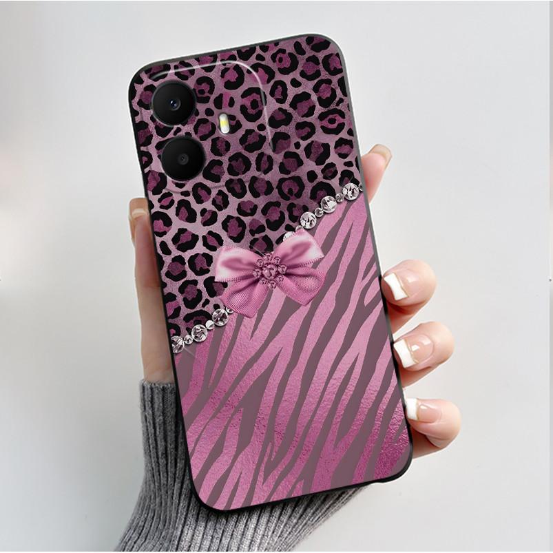 For TCL K70 4G 5G Case Luxury Fashion Butterfly Flower Black Soft Silicone Bumper Cover for TCL K70 Power T522A T522E Phone Case