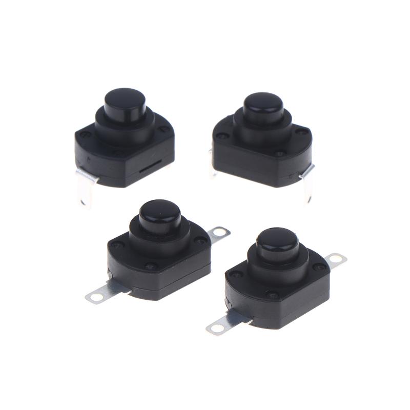 5Pcs Kan-9 Flat Feet/Bent Feet Self Locking Holding Micro Power Button Switch 6A 16A 250Vac For Flashlights Desk Lamps