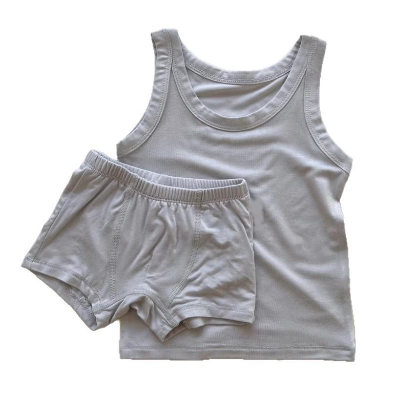 Korean-Style Peekaboo Baby & Toddler Soft Summer Sling Vest Shorts Set