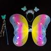 Cute Dreamlike Fairy Princess Angel Wand Butterfly-Wing Tutu Headband Birthday Party Halloween Cosplay-Costume Props