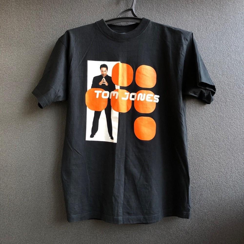 ТОМ ДЖОНС 2000 ЕВРОПА АВСТРАЛИЯ ТУР Футболка Классическая Черная Унисекс S-4XL Унисекс Футболка XXXXL