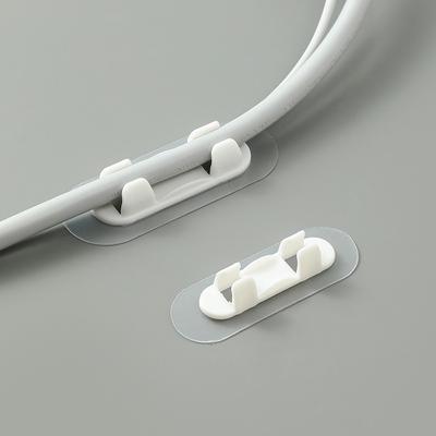 10 Pcs Wire Retainer Non-punch-free Wall Cabling Self-adhesive High Viscosity Storage and Fixing Clip Cable Organizer