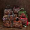 Johnature Borsa in pelle da donna in rilievo retrò squisita Borse a tracolla versatili di grande capacità