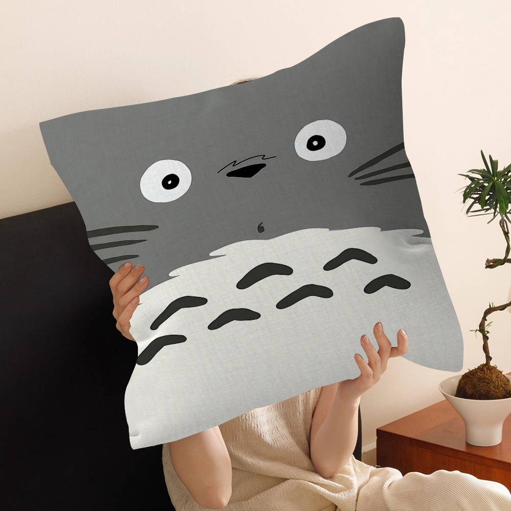 Anime M-Mein N-Nachbar T-Totoro Glücklicher Drache Kissenbezug Sofakissenbezug Heimzimmer Dekoration Kindergeschenk