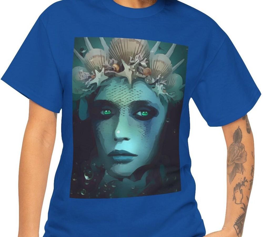 

Aqua Woman Mermaid T-Shirt Water Crown Fantasy Girl Ocean Spirit XL