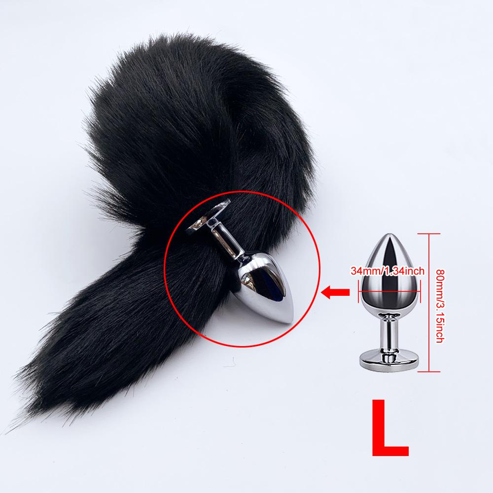 4 Sizes Metal Butt Plug Fox Tail Intimate Toys Anal Extender Dilator Sex Shop Products Erotic Games Goods For Adult products