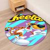 Cheetos Printed Round Rug Carpet Chair Rug Area Rug Entryway Doormats,for Office Chair Living Room Bedroom Kitchen Room.