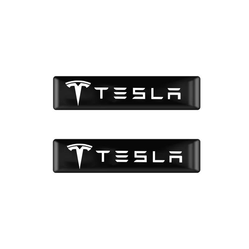 2/4/10Pcs 3D Car Badge Decorative Stickers For Tesla Model 3 Y S X Cybertruck Juguete Roadster Coil Bonina