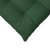 Seat Cushion Set 4 Pcs Dark Green 40 X 40 X 6 Cm Cord Fabric