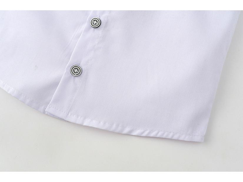 Summer European & American Style Boys' Short-Sleeve Shirt and Overalls Set