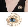 Lightweight Zinc Alloy Statement Pin Intricate Evil Eyes Charm And Crystal Embellishments Eleant Brooch Accessory