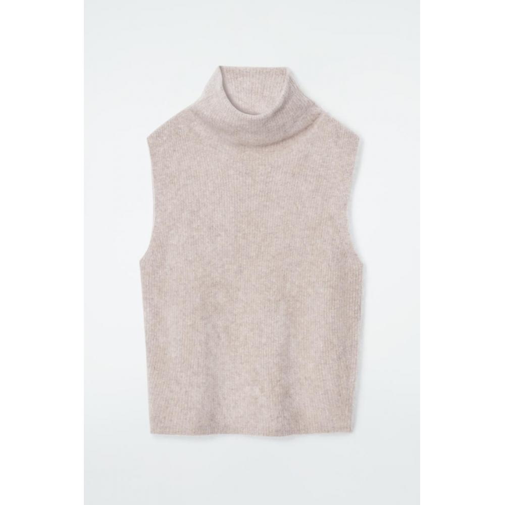 COS Japan Funnel Neck Brushed Cashmere Vest