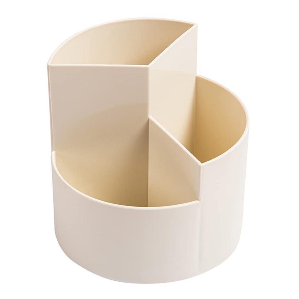 360 Degree Rotatable Pen Holder Spinning Pen Holder 3 Slots Desktop Storage Holder Multi-Function for Study Office