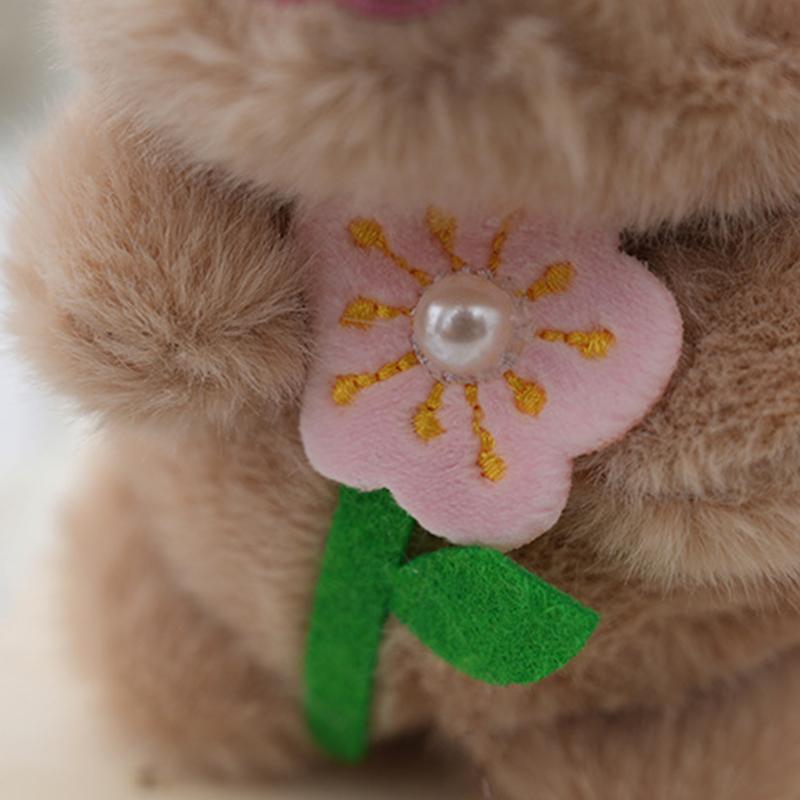 Kawaii Creative Hat Rabbit Plush Toy Keychain Cute Cartoon Rabbit Keychain Pendant  Backpack Decoration Birthday Gifts