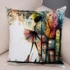 Nordic Style Geometric Women Cushion Cover Decor Cartoon Children Soft Plush Pillow Case 45X45Cm Pillowcase For Sofa Home Car